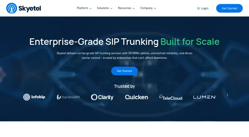 Skyetel SIP Trunking's own site
