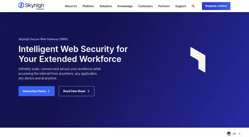 Skyhigh Secure Web Gateway's own site
