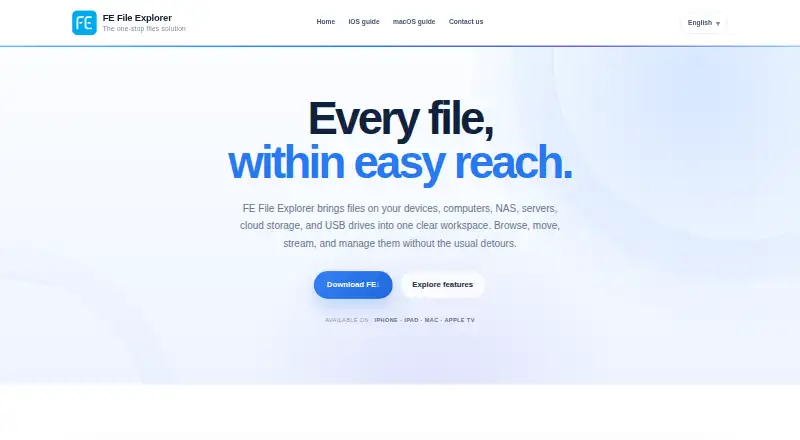 FE File Explorer's own site