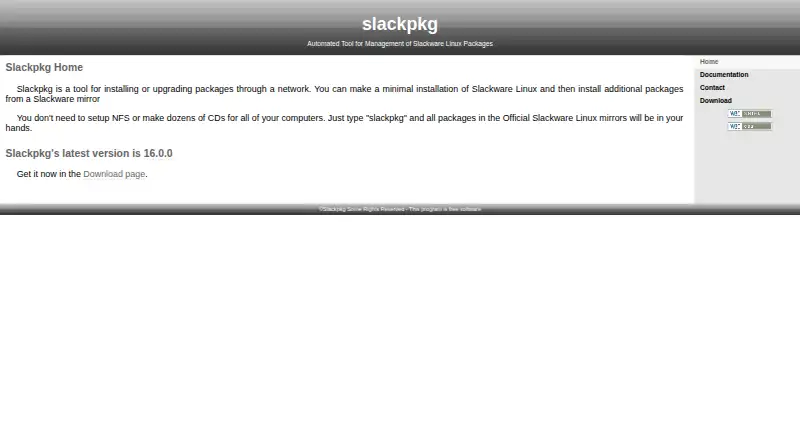 slackpkg's own site