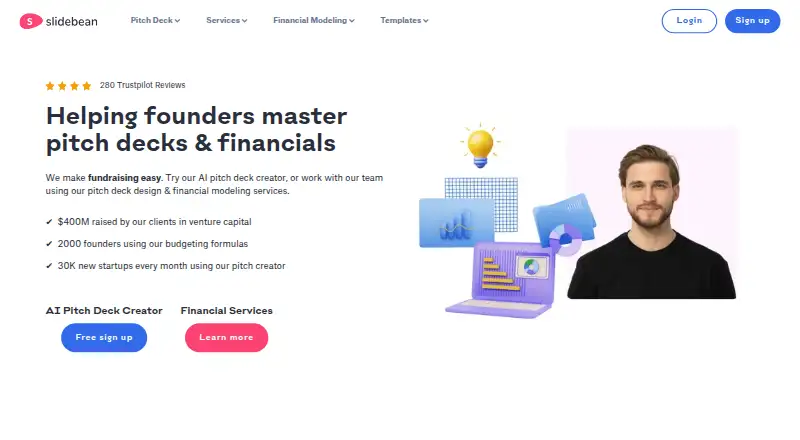 Slidebean's own site