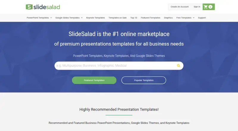 SlideSalad's own site
