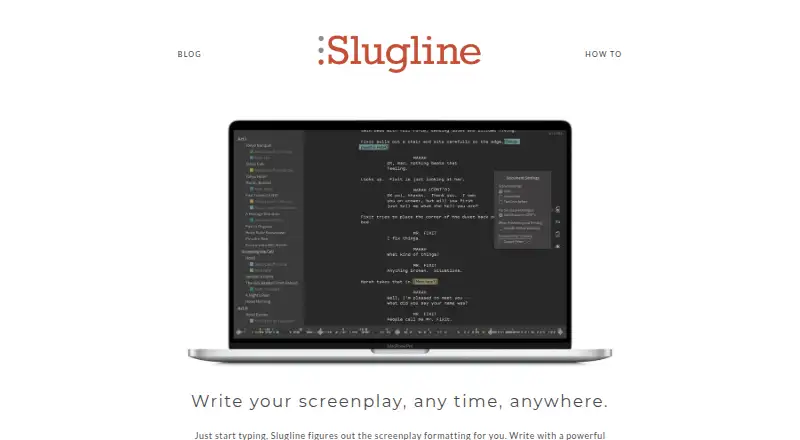 Slugline's own site