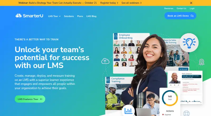 SmarterU LMS's own site