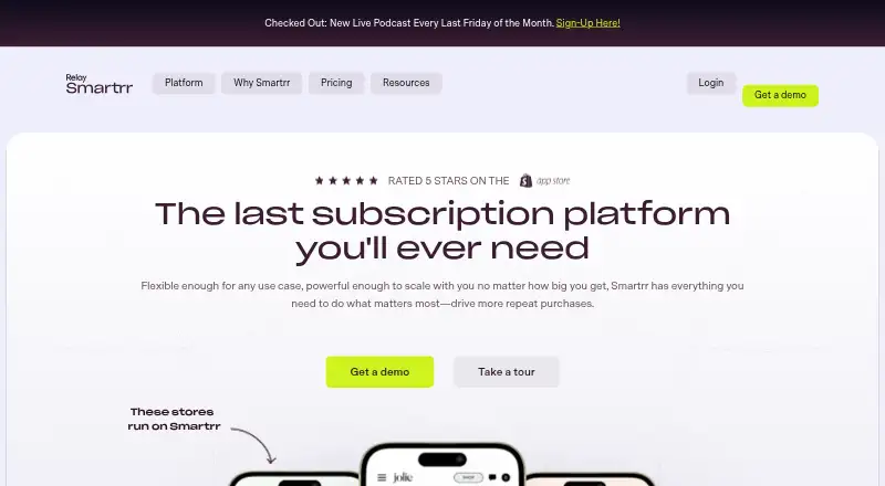Smartrr's own site