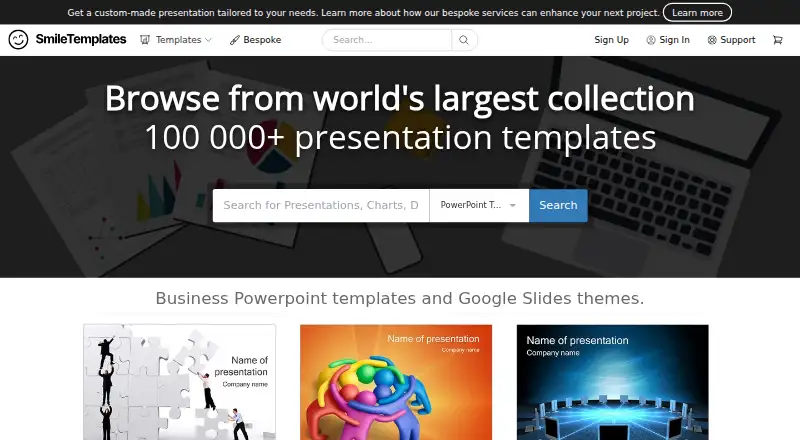 SmileTemplates's own site