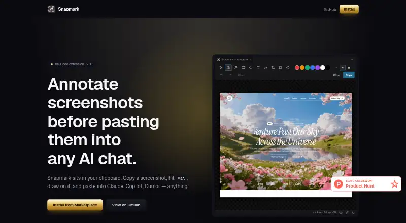 Snapmark's own site