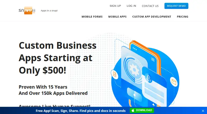 Snappii's own site