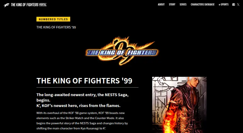 The King of Fighters '99's own site