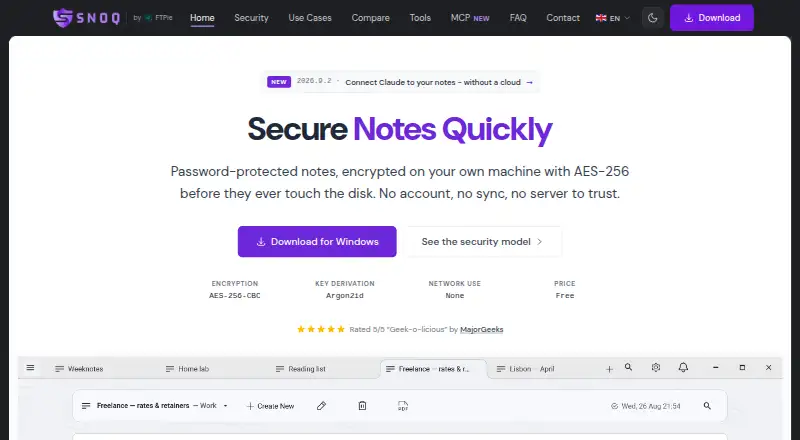 Snoq's own site