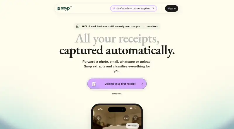 Snyp.ai's own site