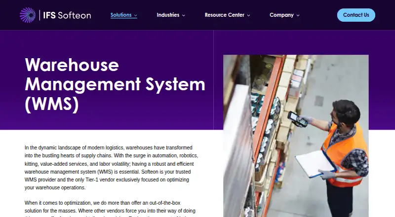 Softeon WMS's own site