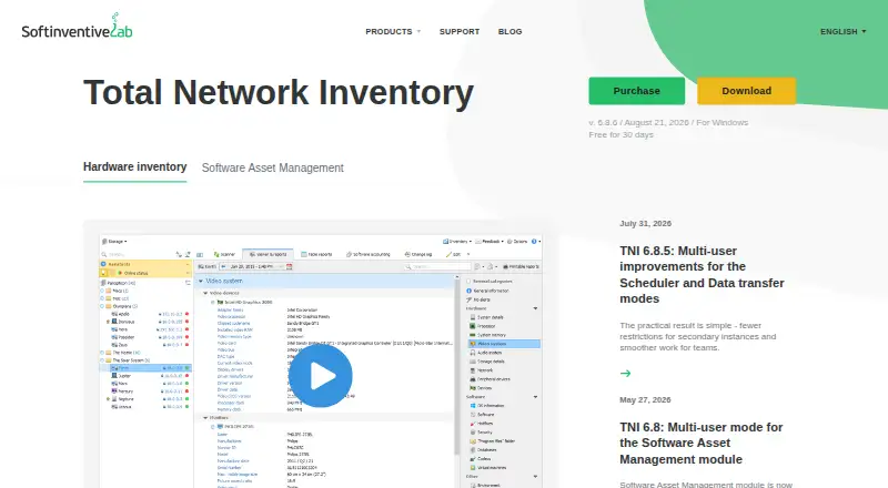 Total Network Inventory's own site