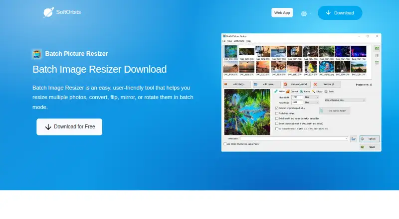 Batch Picture Resizer's own site