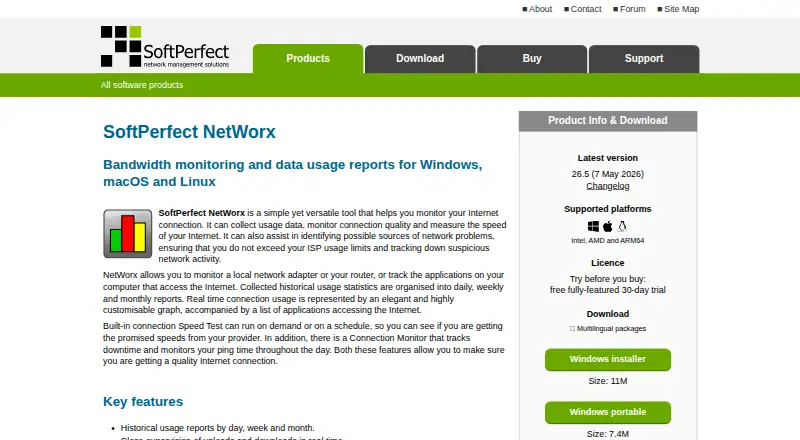 NetWorx's own site