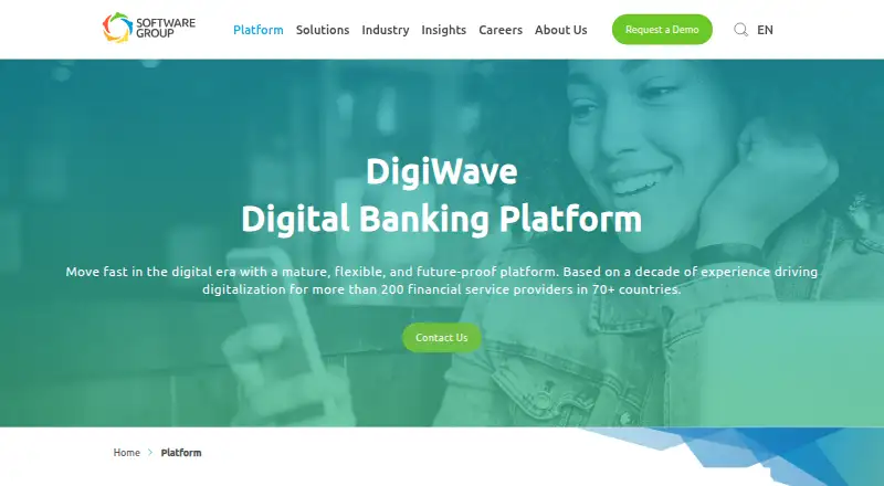 DigiWave Digital Banking Platform's own site