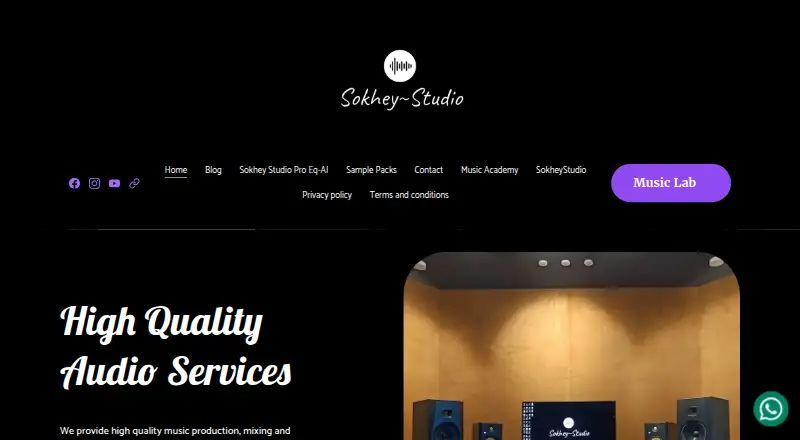 Sokhey Studio ProEQ AI's own site