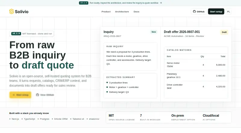 Solivio's own site