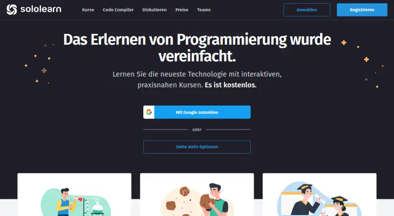 Sololearn's own site