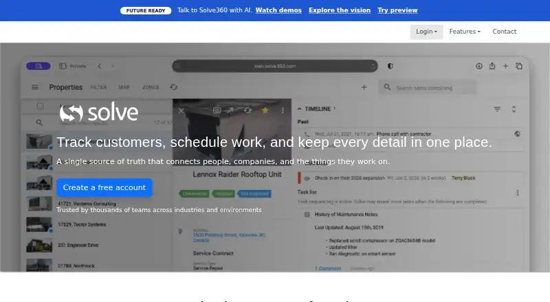 Solve360's own site