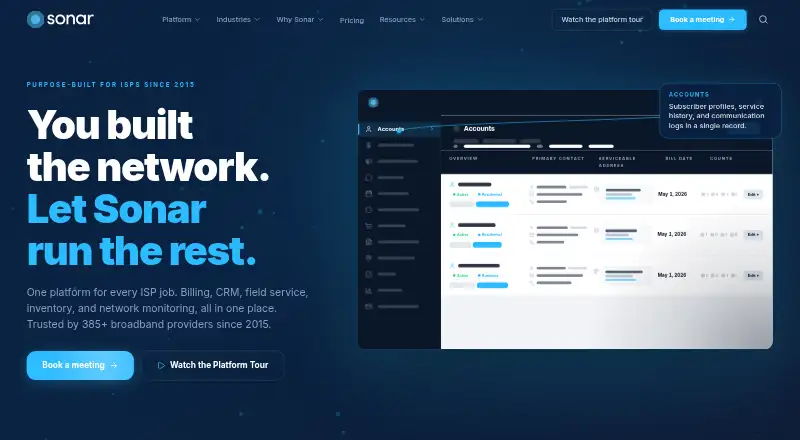 Sonar's own site