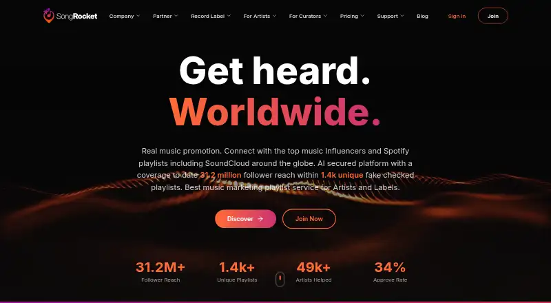 SongRocket's own site