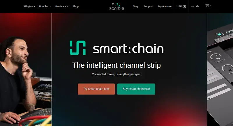 sonible smart:chain's own site