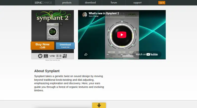 Synplant 2's own site
