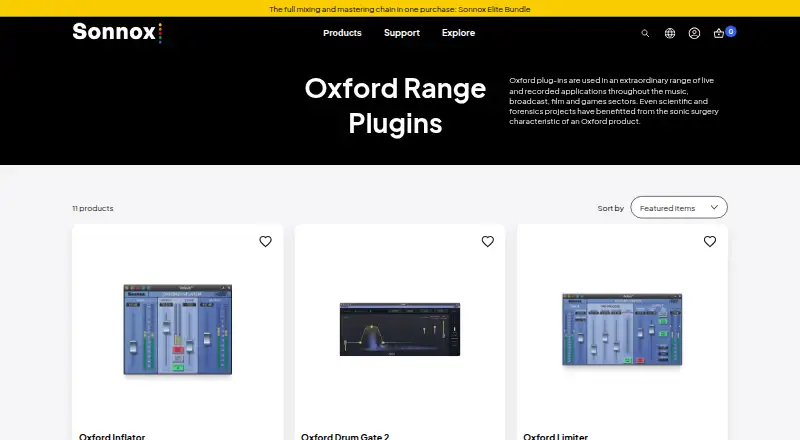 Sonnox Oxford Plugins's own site