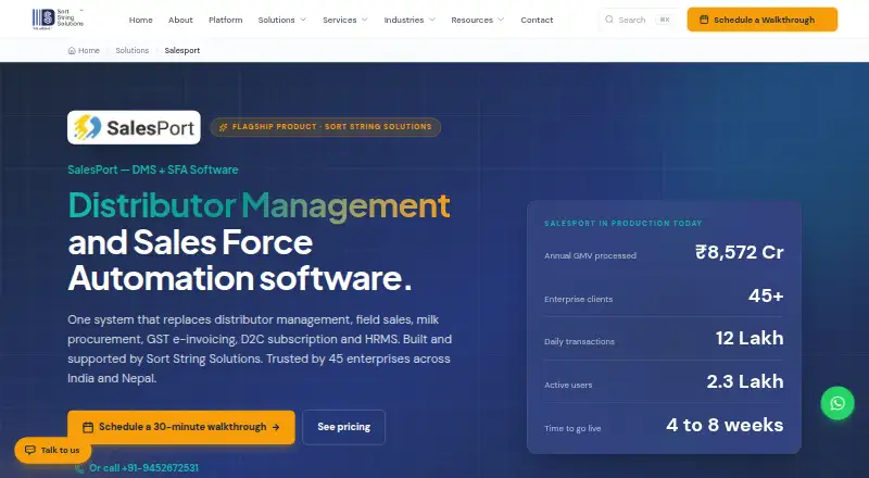SalesPort's own site