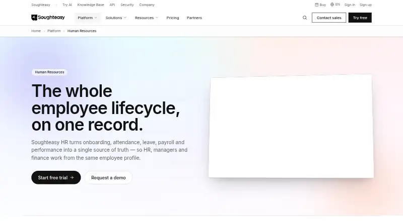 Soughteasy HR's own site