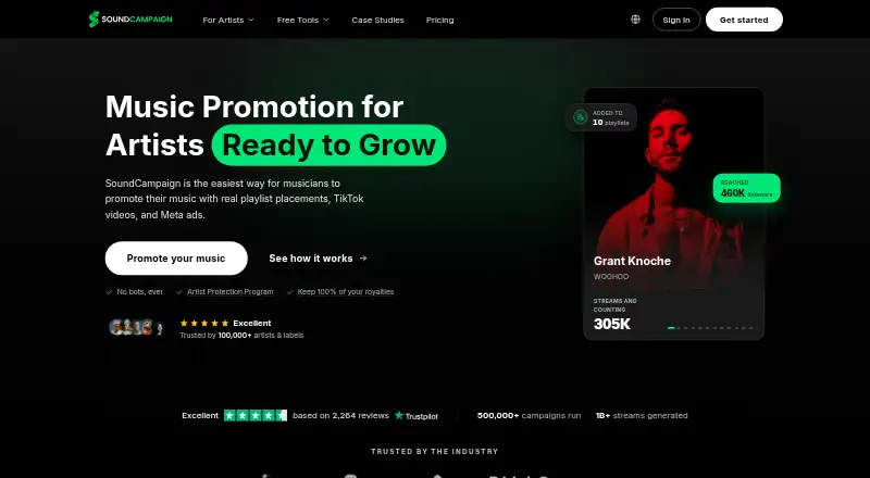 SoundCampaign's own site