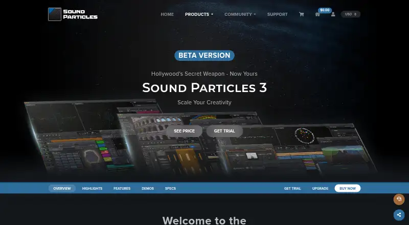 Sound Particles's own site