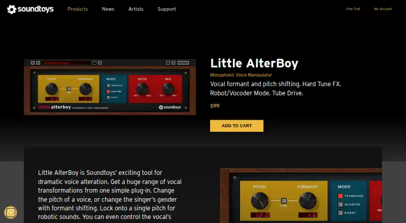Soundtoys Little AlterBoy's own site