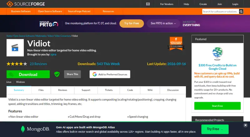 Vidiot's own site