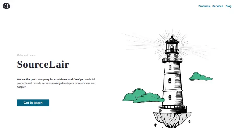 SourceLair's own site