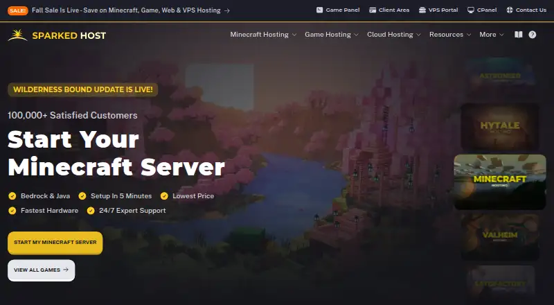 Sparked Host's own site