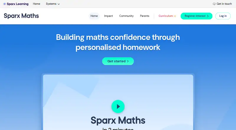 Sparx Maths's own site