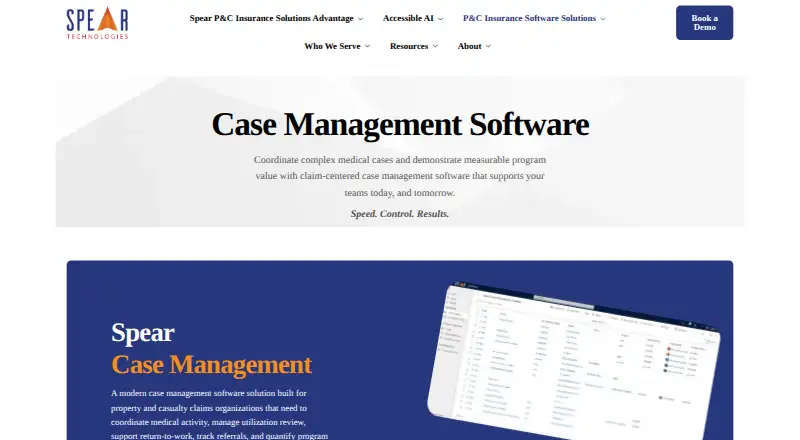 Spear Case Management's own site