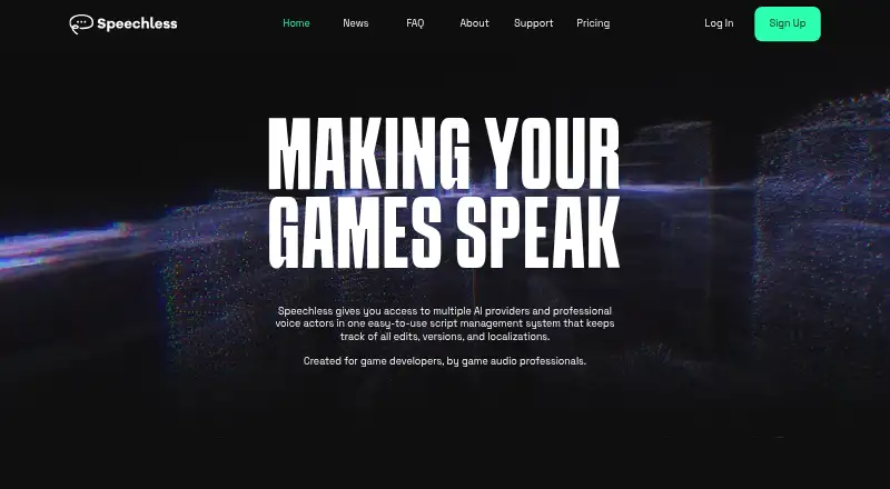 Speechless's own site