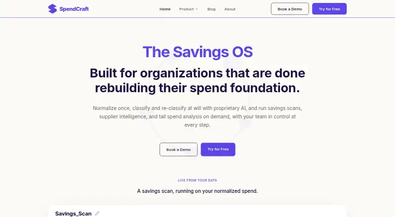 SpendCraft's own site
