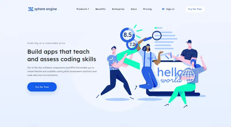 Sphere Engine's own site