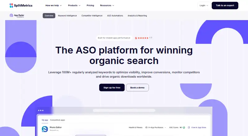 App Radar's own site