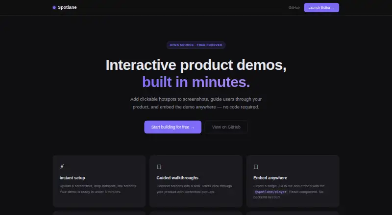 Spotlane's own site