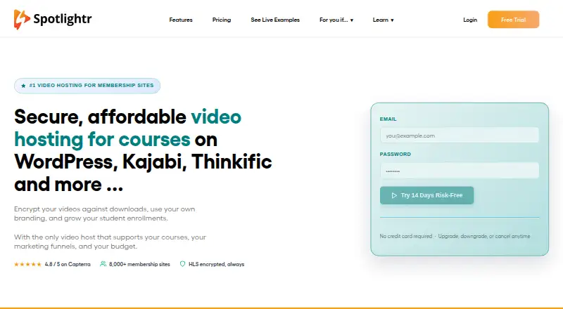 Spotlightr's own site