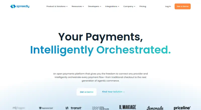 Spreedly's own site