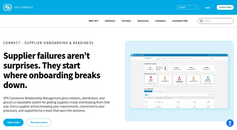 SPS Commerce Relationship Management's own site