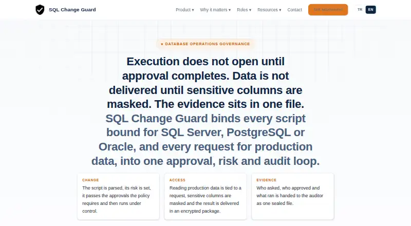 SQL Change Guard's own site