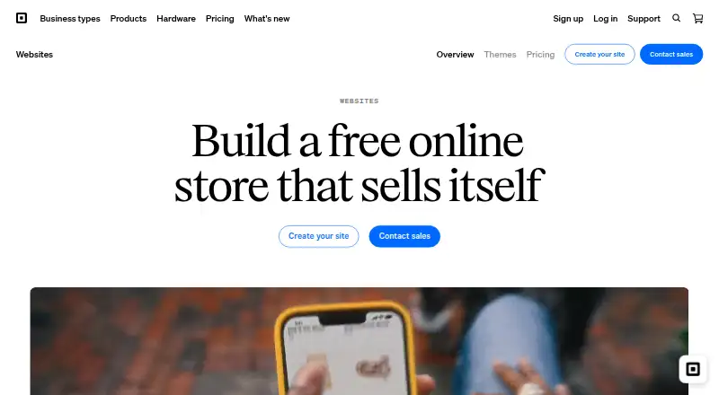 Square Online's own site