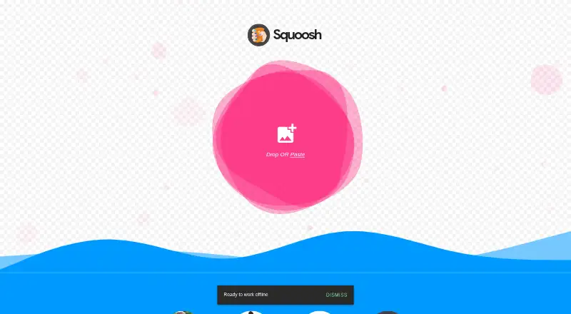 Squoosh's own site
